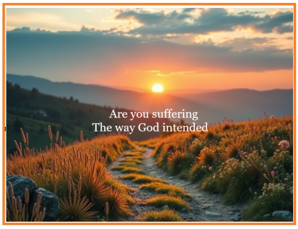 Interactive Lesson #48- are you suffering the way God intended?
